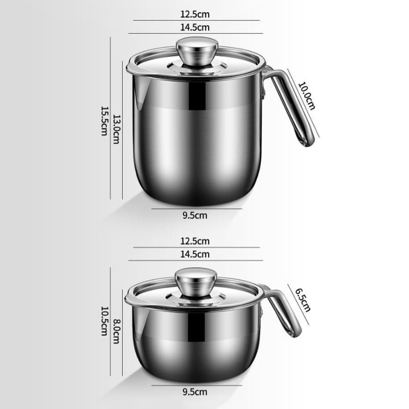 Jarra de Inox 1,5L com Separador de Gema e Tampa - Casa Elège