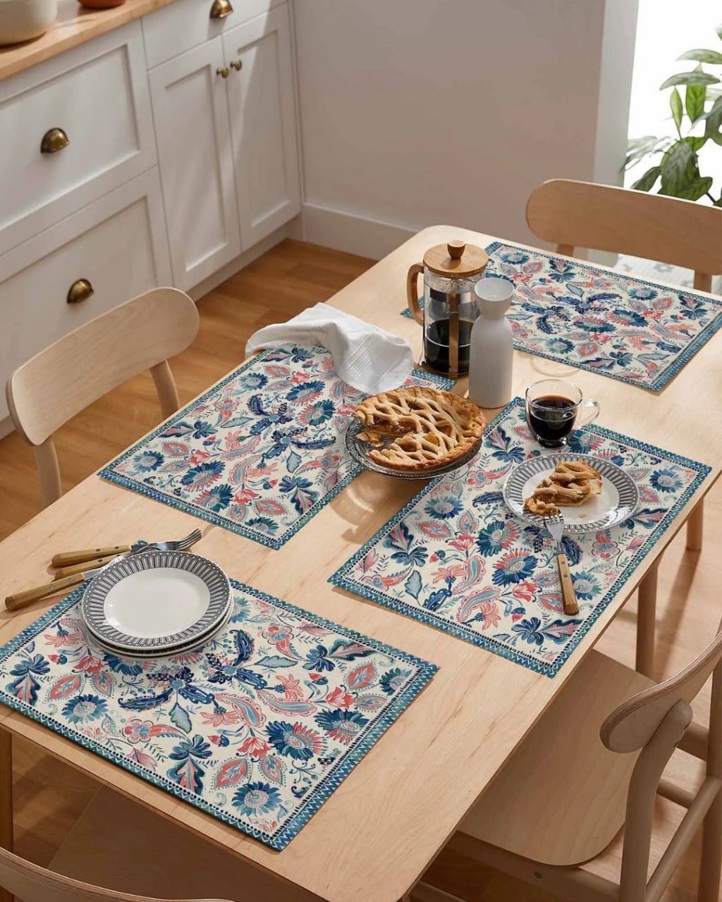 Jogo Americano em Tecido com Estampa Floral - Casa Elège