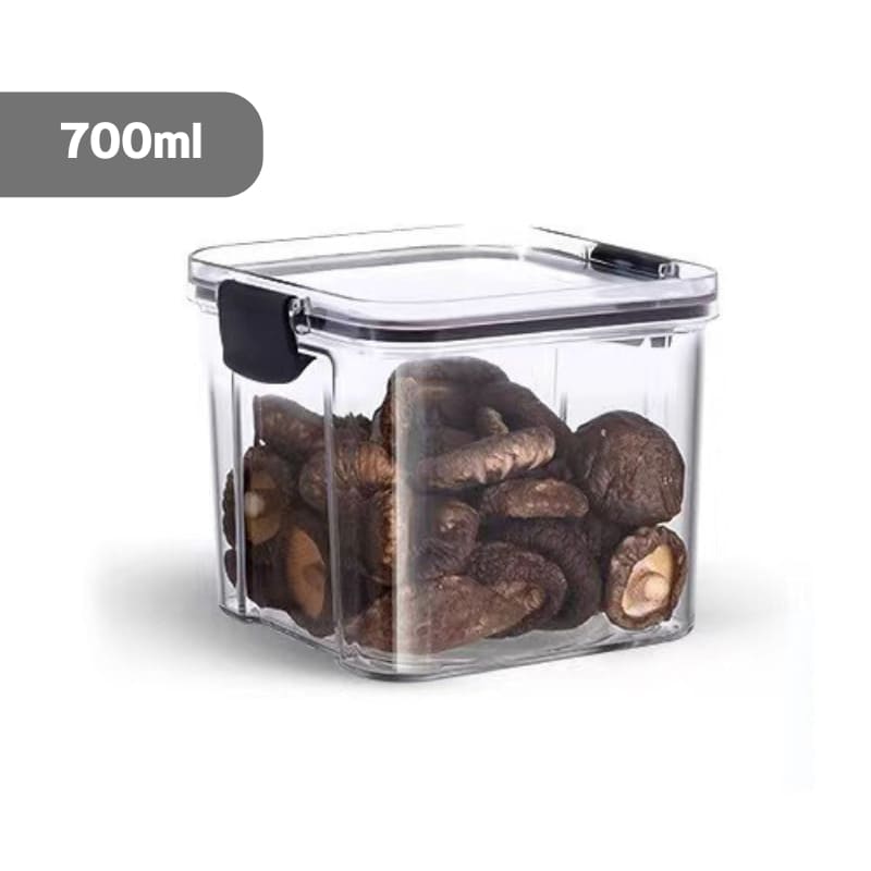 Jogo de Potes Herméticos em Plástico com Travas - 4 Peças - 700ml Casa Elège