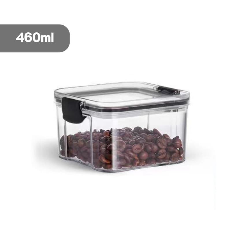 Jogo de Potes Herméticos em Plástico com Travas - 4 Peças - 460ml Casa Elège