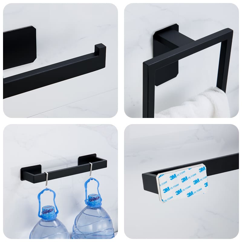Kit Acessórios Para Banheiro Em Aço Inox 5 Peças - Casa Elège