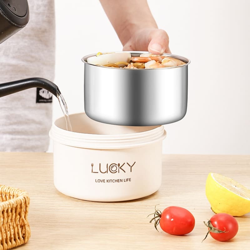 Kit Marmita Térmica Em Aço Inox Com Bolsa Térmica Compacta - Casa Elège