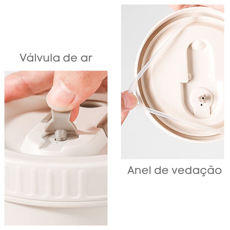 Kit Marmita Térmica Em Aço Inox Com Bolsa Térmica Compacta - Casa Elège