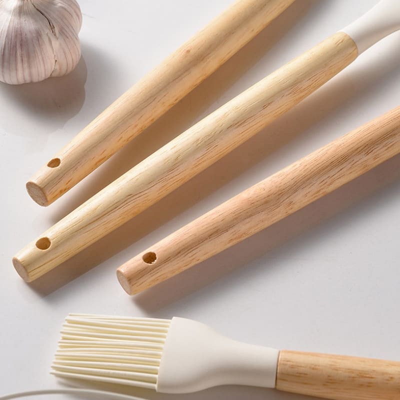 Kit de Utensílios em Silicone 14 Peças com Organizador - Casa Elège