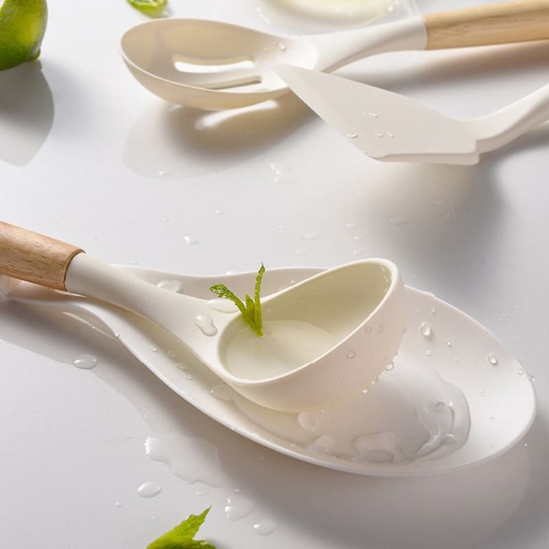 Kit de Utensílios em Silicone 14 Peças com Organizador - Casa Elège