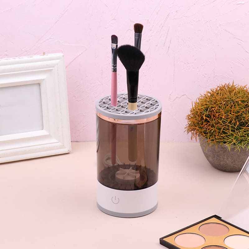 Limpador de Pincéis Elétrico com Tampa de Silicone - Casa Elège