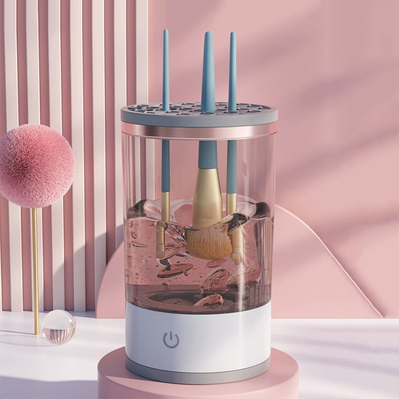 Limpador de Pincéis Elétrico com Tampa de Silicone - Casa Elège