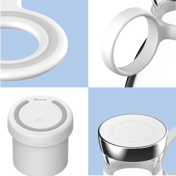 Liquidificador Portátil Sem Fio 350ml Com Base De Carga - Casa Elège