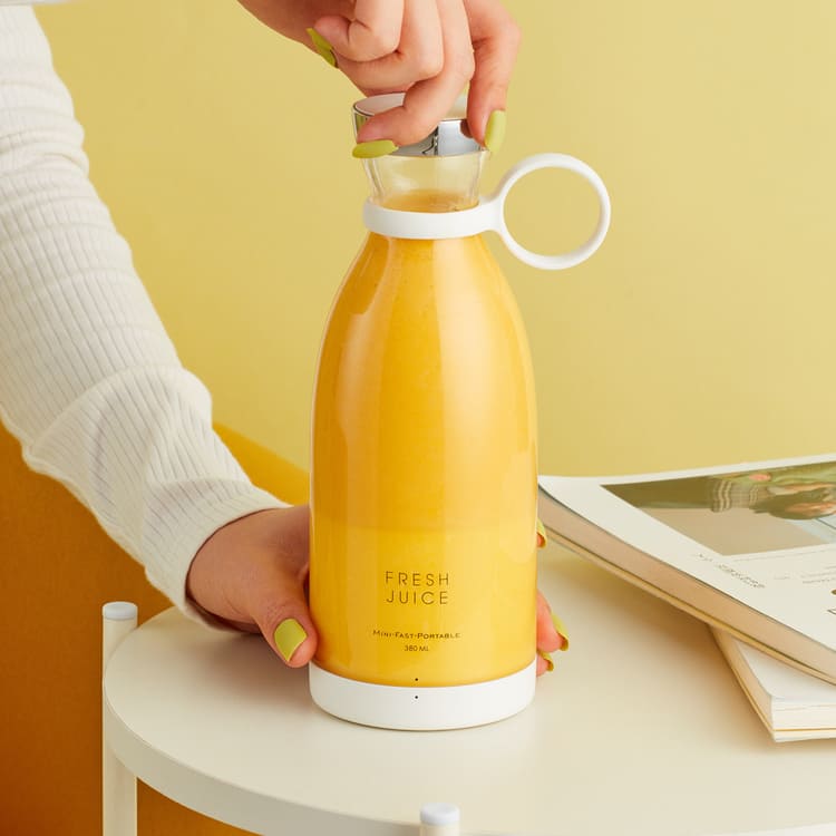Liquidificador Portátil Sem Fio 350ml Com Base De Carga - Casa Elège