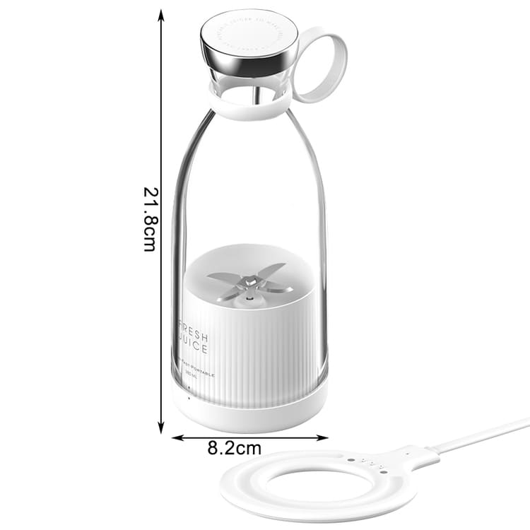Liquidificador Portátil Sem Fio 350ml Com Base De Carga - Casa Elège