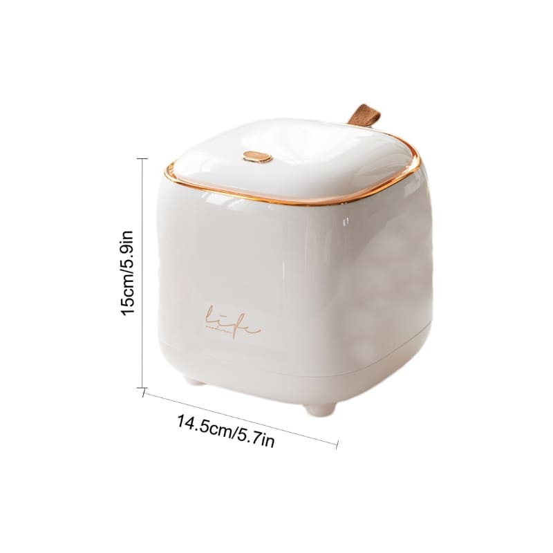 Lixeira de Mesa Decorativa em Metal Resistente Compacta - Casa Elège