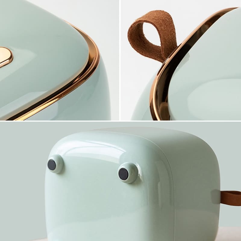 Lixeira de Mesa Decorativa em Metal Resistente Compacta - Casa Elège