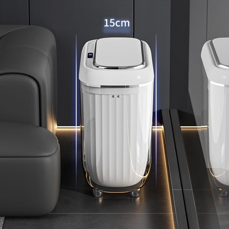 Lixeira Automática em Acrílico com Sensor e Ação Tátil - Casa Elège