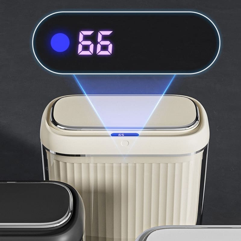 Lixeira Automática em Acrílico com Sensor e Ação Tátil - Casa Elège