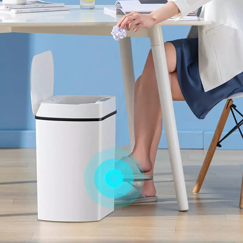 Lixeira Automática Com Sensor 15L Em Aço Inox Elegante - Casa Elège