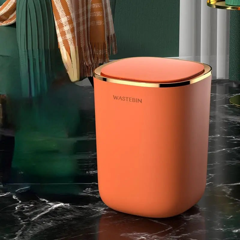Lixeira Automática com Sensor Colorida para Banheiro - Rosé Casa Elège
