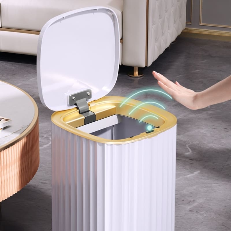 Lixeira Automática com Sensor Inteligente para Banheiro - Casa Elège