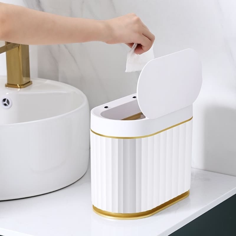 Lixeira Automática De Pia 4L Com Sensor Inteligente - Casa Elège