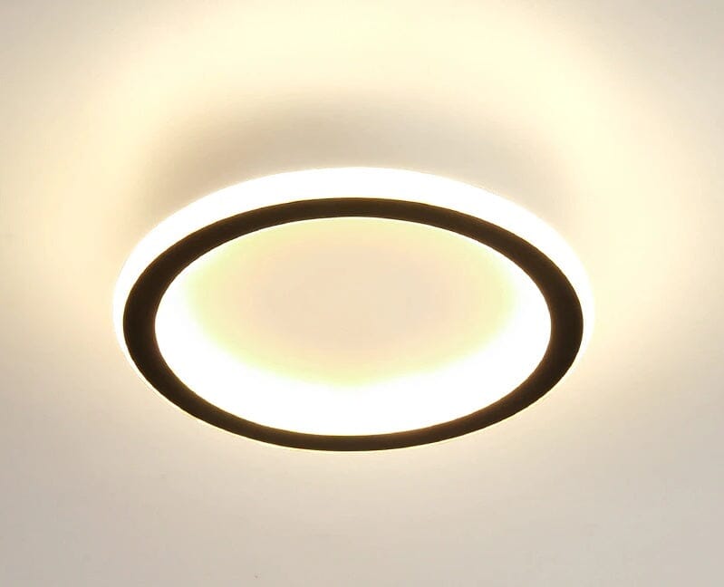 Luminária De Teto LED Sobrepor Madrid Design Moderno - Circular Preto Casa Elège