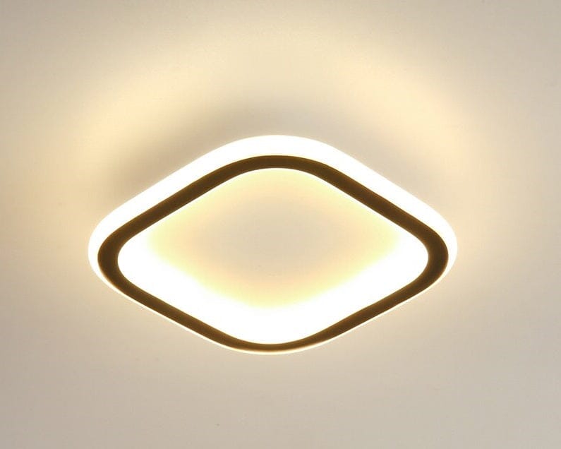 Luminária De Teto LED Sobrepor Madrid Design Moderno - Quadrado Preto Casa Elège