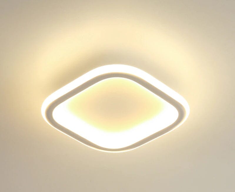 Luminária De Teto LED Sobrepor Madrid Design Moderno - Quadrado Branco Casa Elège