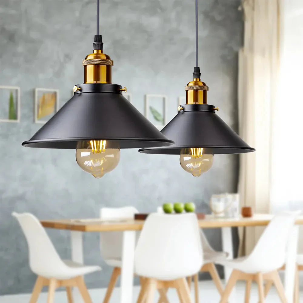 Luminária Pendente em Metal Vintage para Cozinha e Sala - Casa Elège