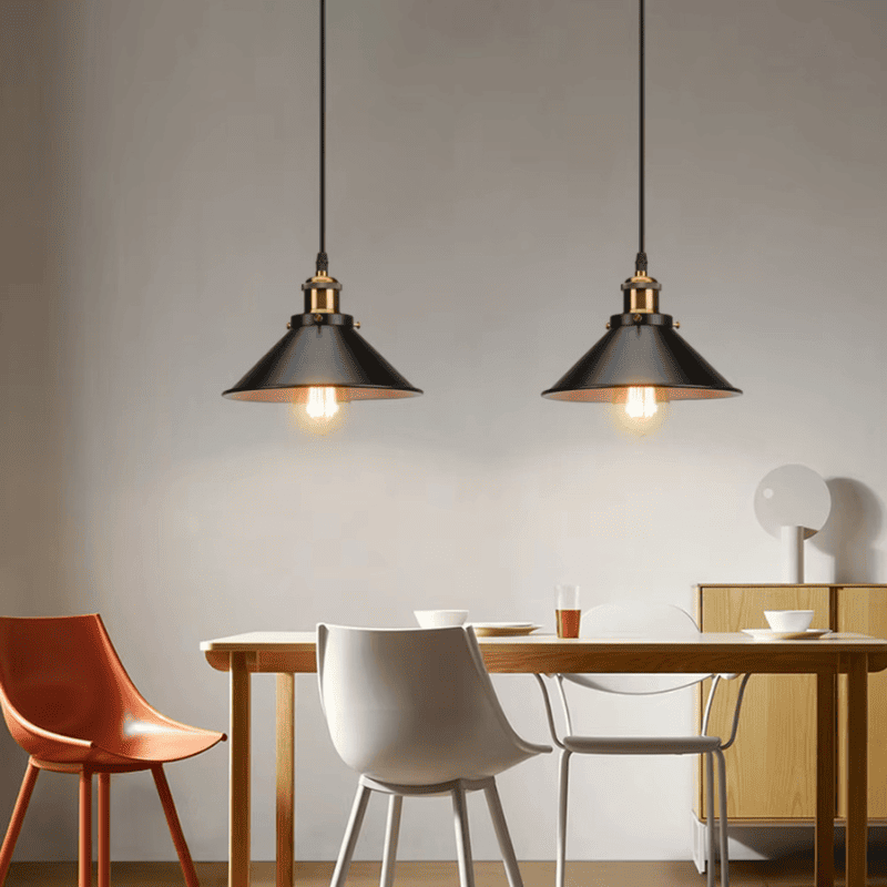 Luminária Pendente em Metal Vintage para Cozinha e Sala - Casa Elège
