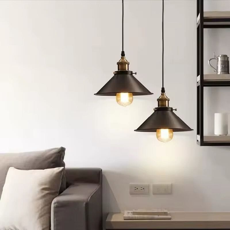 Luminária Pendente em Metal Vintage para Cozinha e Sala - Casa Elège