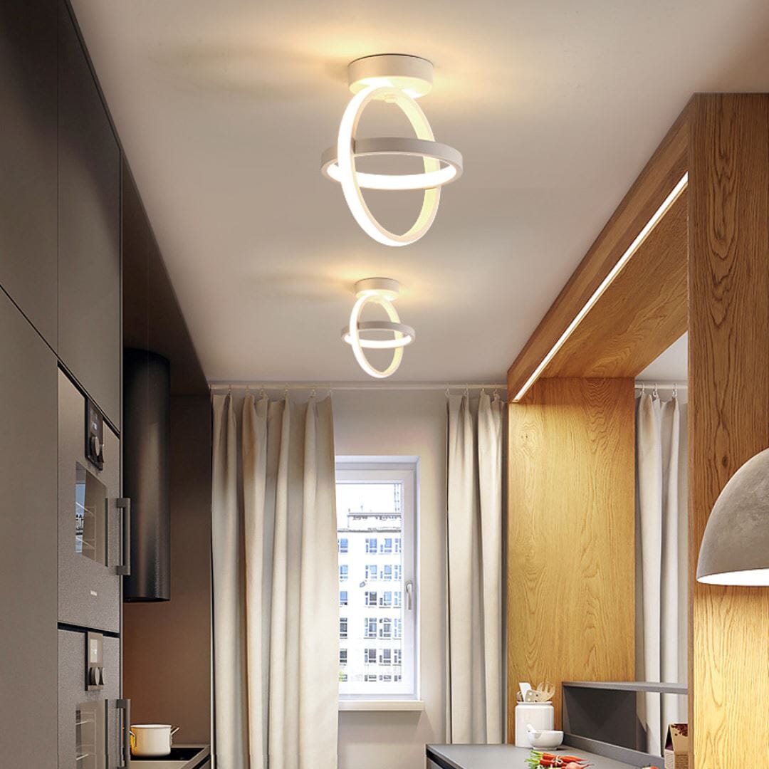 Luminária de Teto LED Plafon Sobrepor Moderno Elegante - Branco Quente Casa Elège