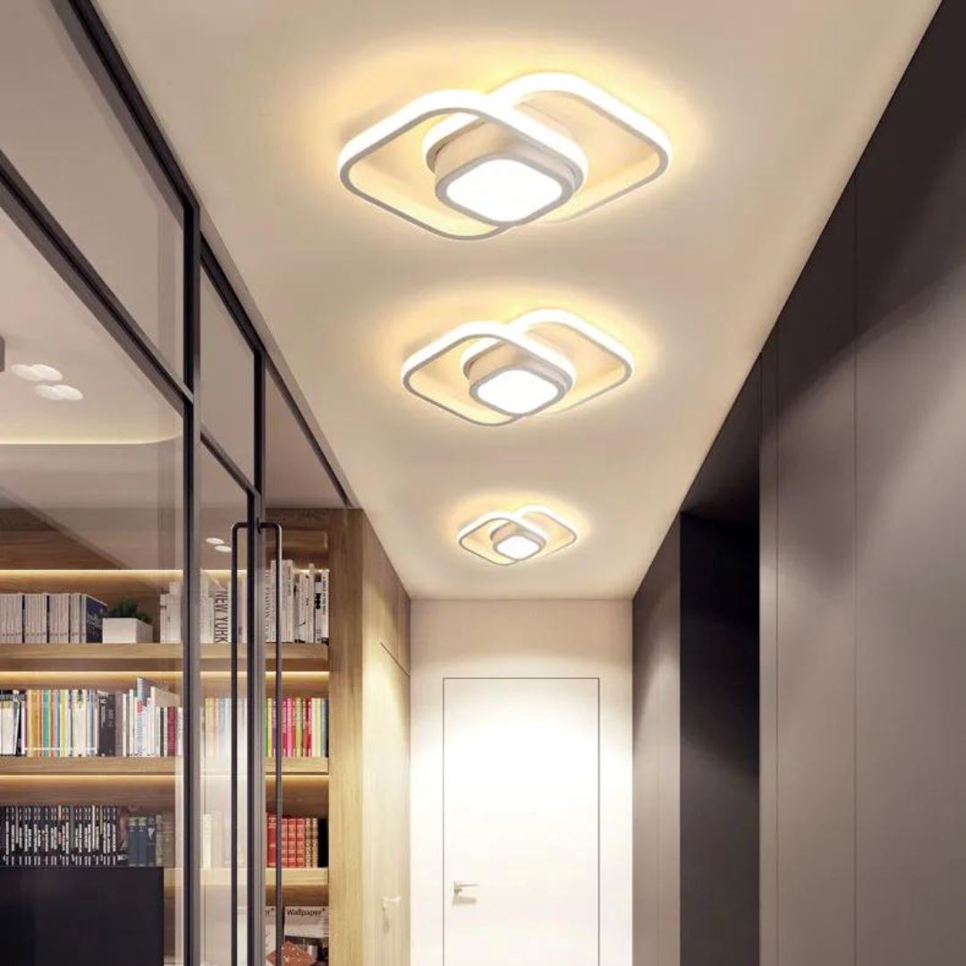 Luminária de Teto LED Plafon Sobrepor Moderna 36W 4000K - Branco Quente Casa Elège