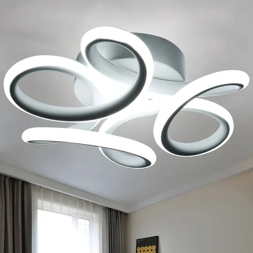 Luminária De Teto LED Plafon Sobrepor Design Contemporâneo - Branca Fria Casa Elège