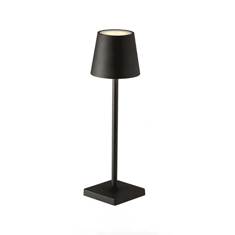 Luminária de Mesa LED Recarregável USB Minimalista Portátil - Preto Casa Elège