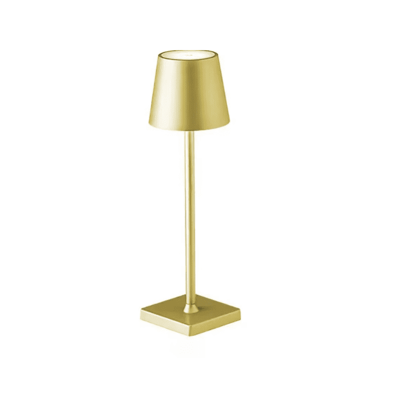 Luminária de Mesa LED Recarregável USB Minimalista Portátil - Dourado Casa Elège