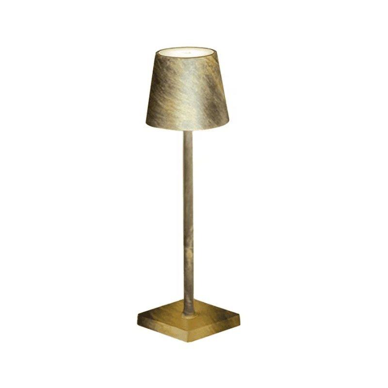 Luminária de Mesa LED Recarregável USB Minimalista Portátil - Bronze Escovado (Versão Limitada) Casa Elège