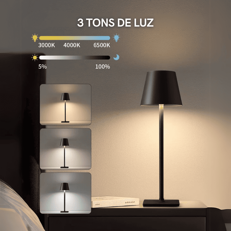 Luminária de Mesa LED Recarregável USB Minimalista Portátil - Casa Elège