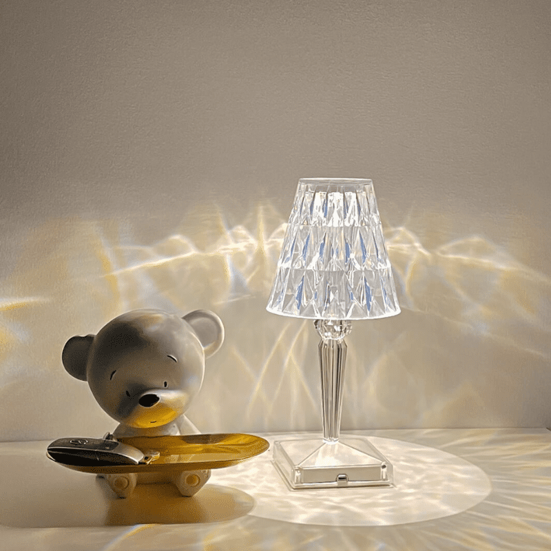 Luminária de Mesa LED Diamante Recarregável Sem Fio - Casa Elège