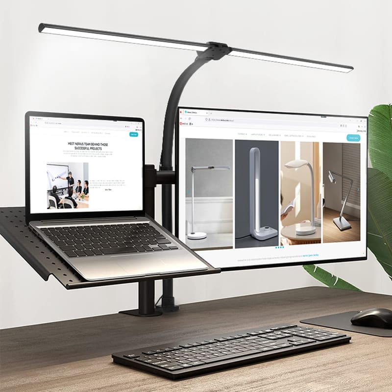 Luminária de Mesa LED Flexível em Alumínio com Controle - Casa Elège