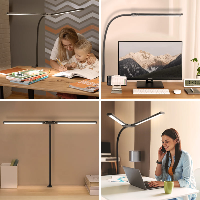 Luminária de Mesa LED Flexível em Alumínio com Controle - Casa Elège