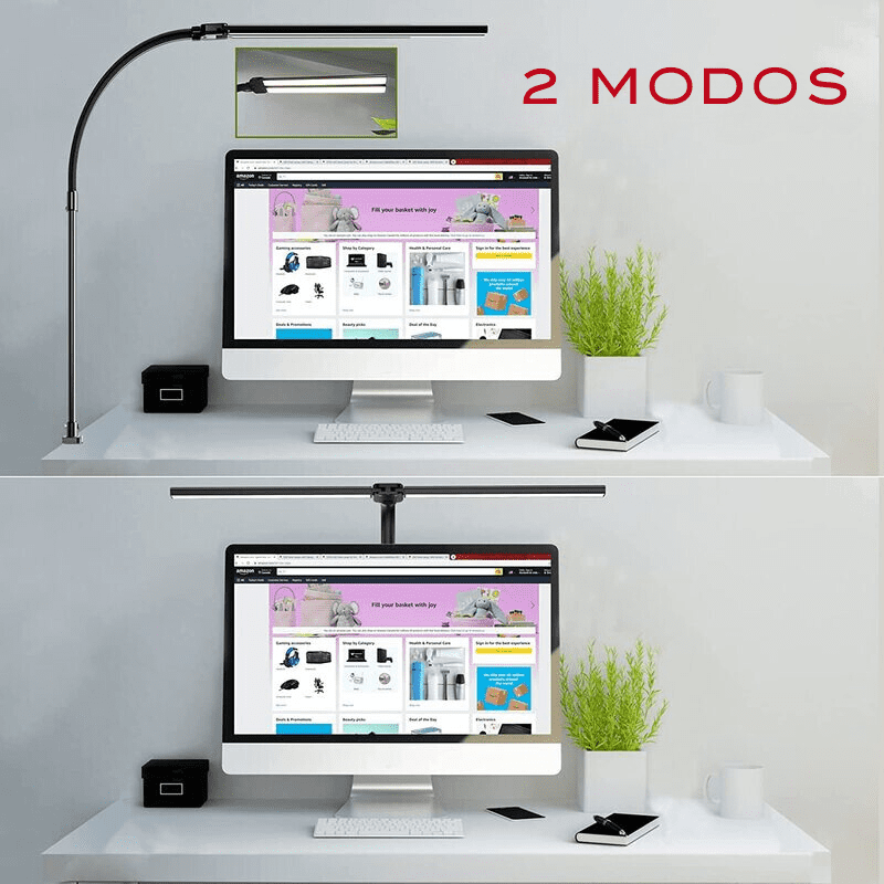 Luminária de Mesa LED Flexível em Alumínio com Controle - Casa Elège