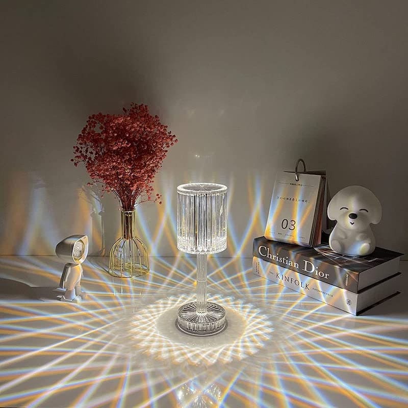 Luminária de Mesa LED Recarregável em Acrílico Sem Fio - Casa Elège