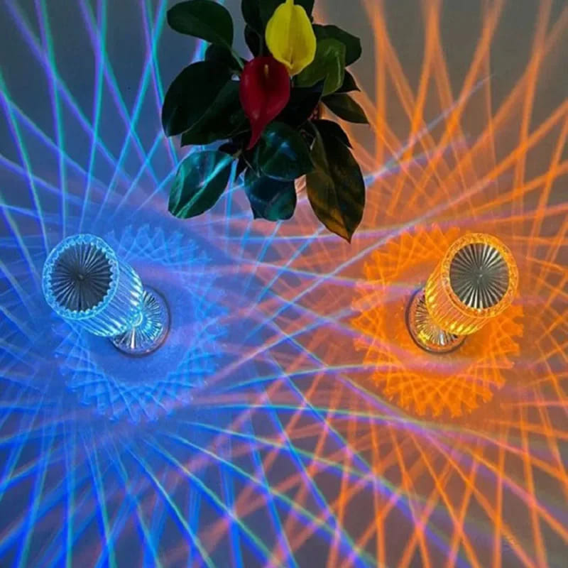Luminária de Mesa LED Recarregável em Acrílico Sem Fio - Casa Elège