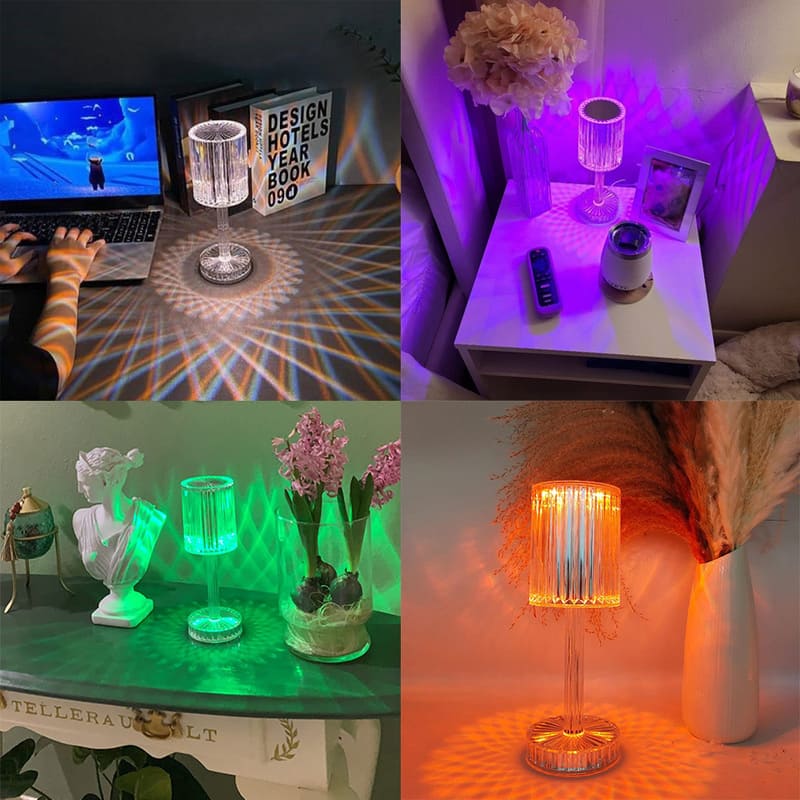 Luminária de Mesa LED Recarregável em Acrílico Sem Fio - Casa Elège