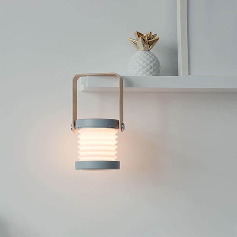 Luminária de Mesa LED com Alça Giro 360 Graus Ajustável - Cinza Casa Elège