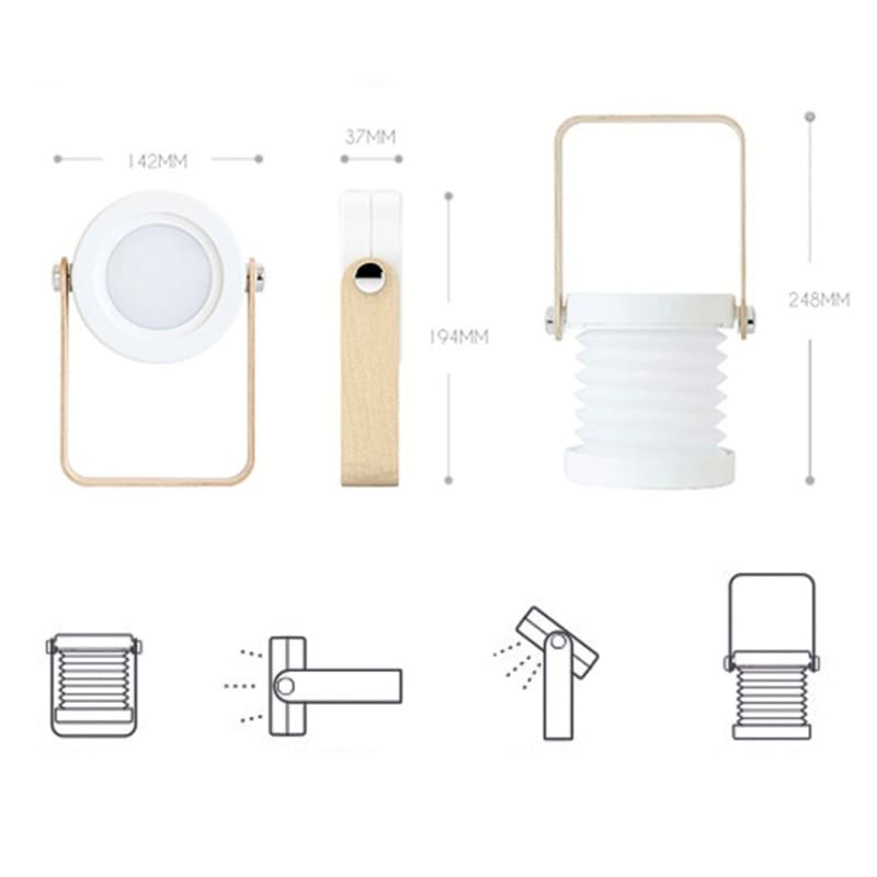 Luminária de Mesa LED com Alça Giro 360 Graus Ajustável - Casa Elège