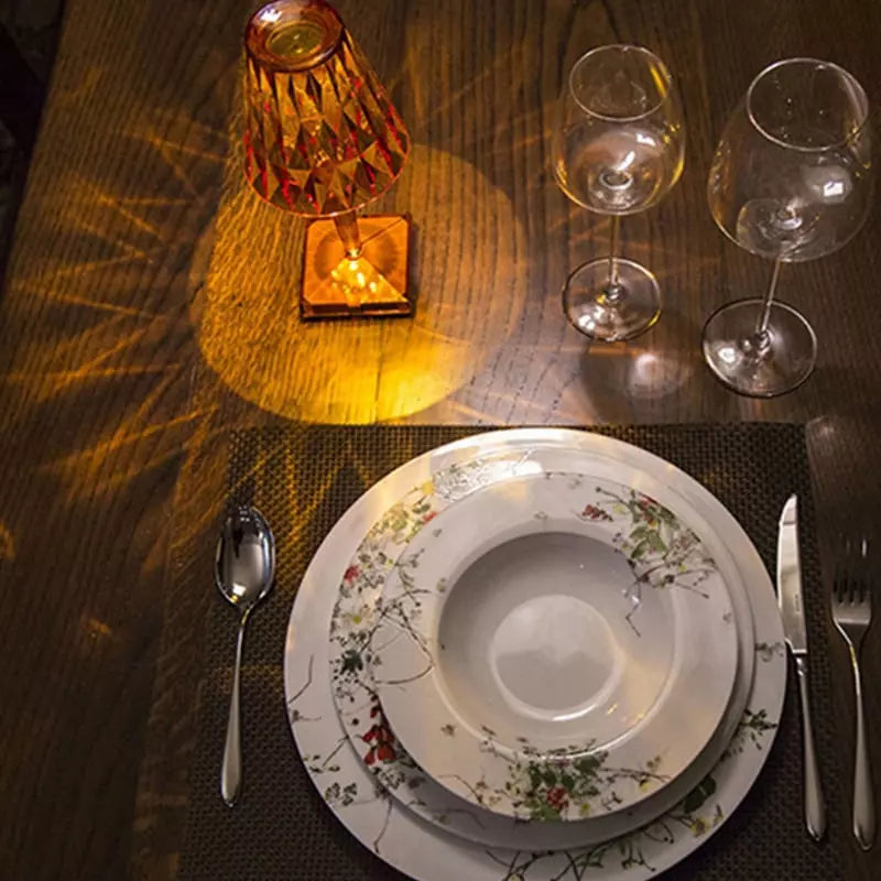 Luminária de Mesa LED Sem Fio 3 Tons Bateria Recarregável - Casa Elège