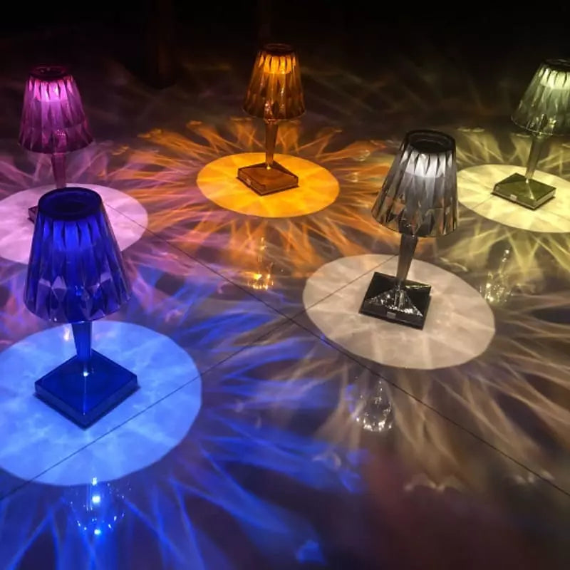 Luminária de Mesa LED Sem Fio 3 Tons Bateria Recarregável - Casa Elège