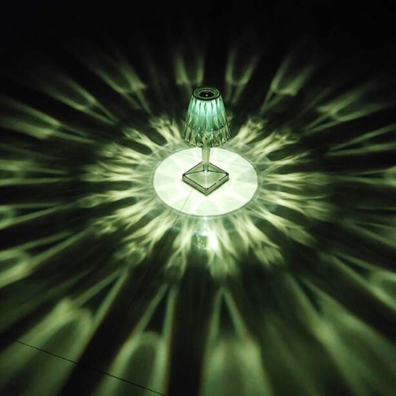 Luminária de Mesa LED Sem Fio 3 Tons Bateria Recarregável - Verde Casa Elège
