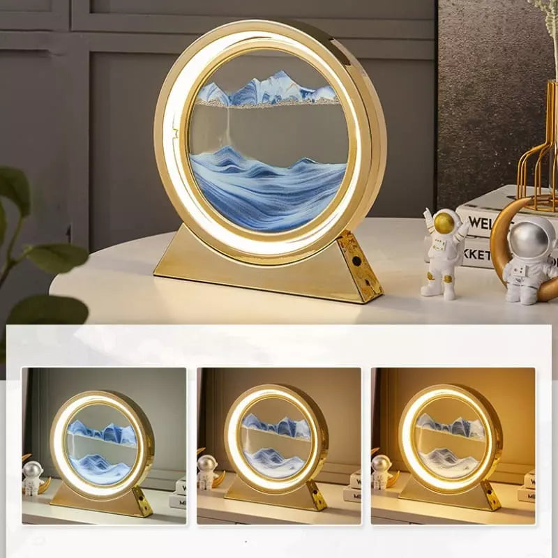 Luminária de Mesa Ampulheta LED Decorativa Minimalista - Casa Elège