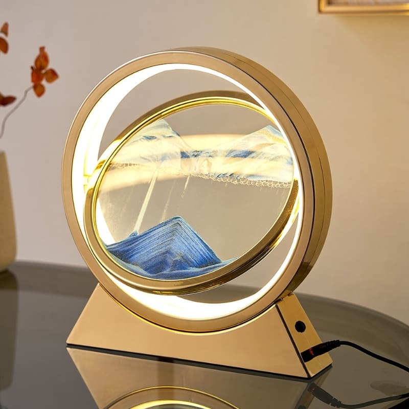 Luminária de Mesa Ampulheta LED Decorativa Minimalista - Casa Elège