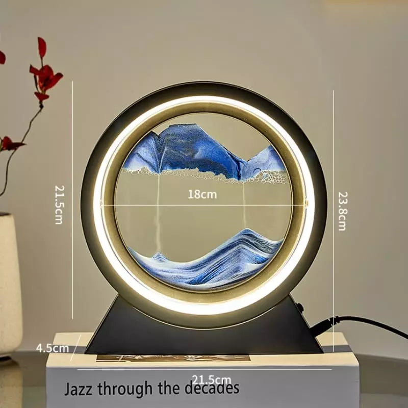 Luminária de Mesa Ampulheta LED Decorativa Minimalista - Casa Elège